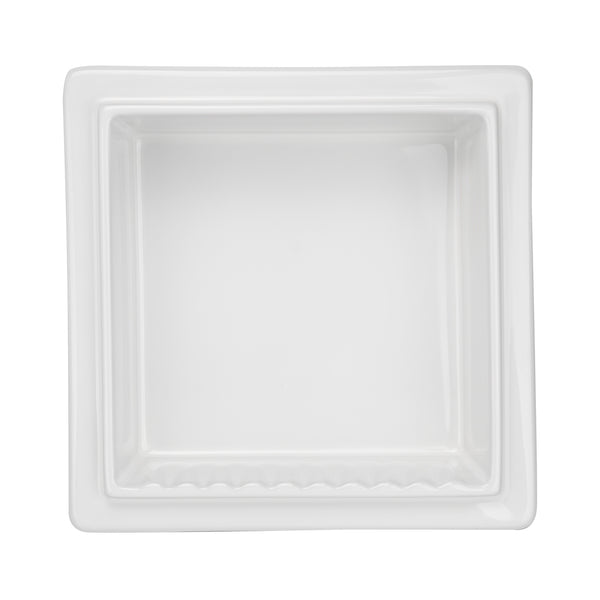 Ceramic Recessed Shower Niche (One-Piece Open Design) – Space-Saving Storage for Small Bathrooms, Freely Arrange Items
