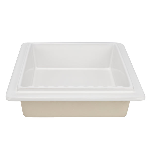 Ceramic Recessed Shower Niche (One-Piece Open Design) – Space-Saving Storage for Small Bathrooms, Freely Arrange Items