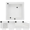 Ceramic Recessed Shower Niche (One-Piece Open Design) – Space-Saving Storage for Small Bathrooms, Freely Arrange Items