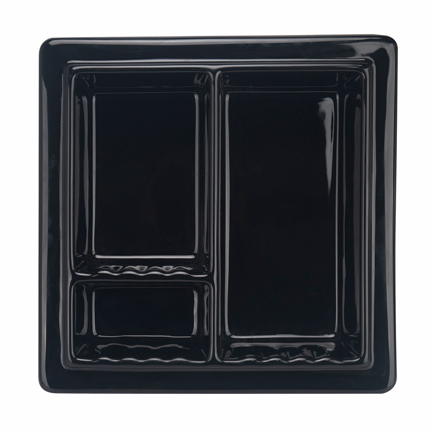 Ceramic Shower Niche, 3-Compartment Storage, High-Glaze Surface, Easy to Clean and Resists Dirt Build-Up