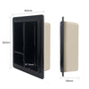 Ceramic Shower Niche, 3-Compartment Storage, High-Glaze Surface, Easy to Clean and Resists Dirt Build-Up