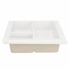 Ceramic Shower Niche, 3-Compartment Storage, High-Glaze Surface, Easy to Clean and Resists Dirt Build-Up