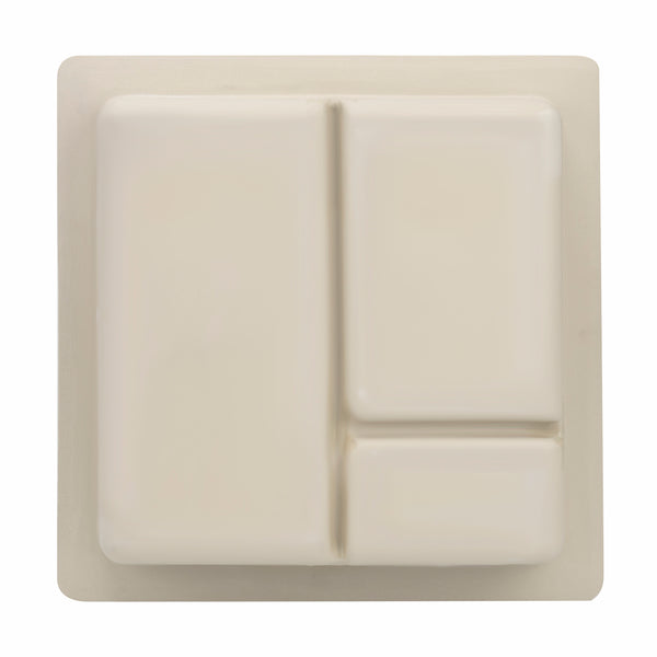 Ceramic Shower Niche, 3-Compartment Storage, High-Glaze Surface, Easy to Clean and Resists Dirt Build-Up