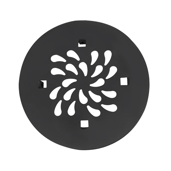 4-1/4" Snap-in Round Shower Drain Cover Replacement Matte Black