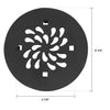4-1/4" Snap-in Round Shower Drain Cover Replacement Matte Black