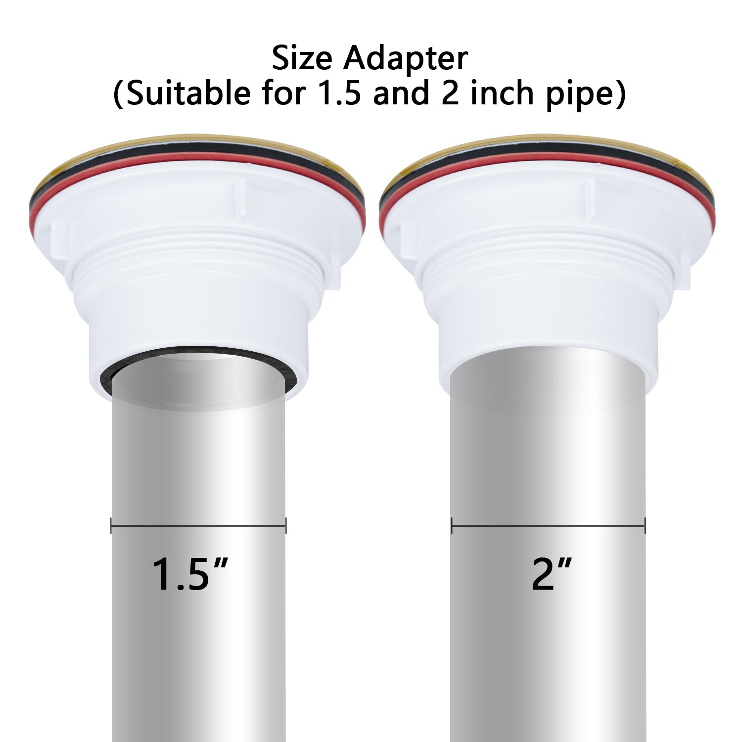 Uni-Green Champagne Bronze 4-1/4 Inch Round Shower Base Drain Solvent Welded to Fit 1.5” or 2” Pipe