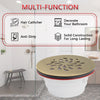 4-1/4 Inch Round No Caulk Shower Base Drain in Champagne Bronze – ABS Compression Design Fits 2" Pipe for Acrylic Shower Base