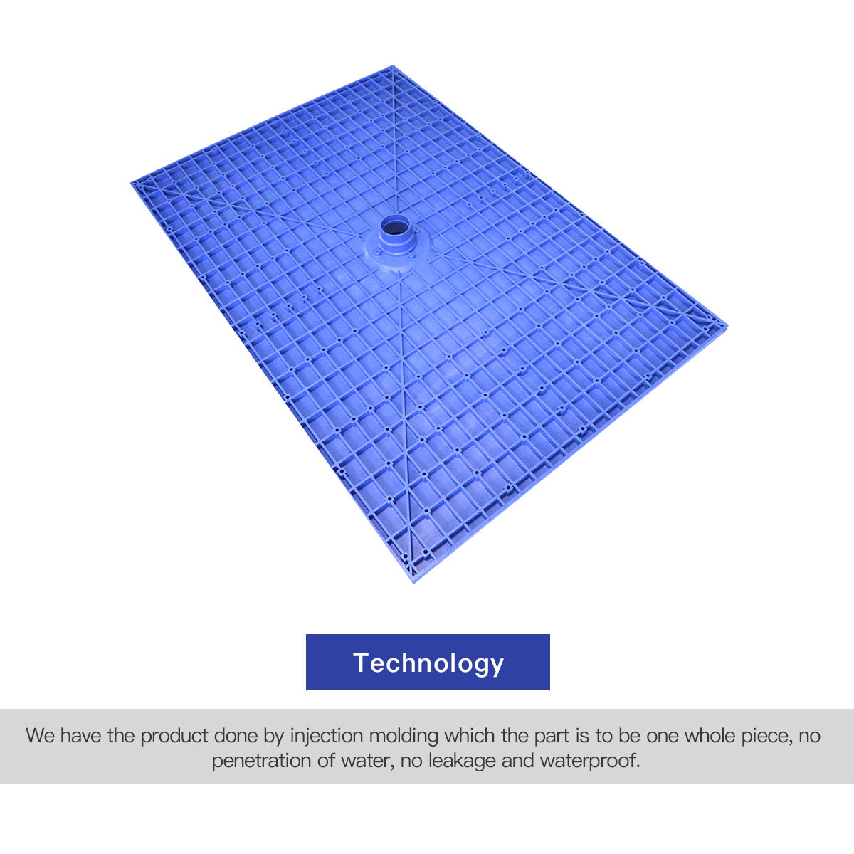 Curbless Ready to Tile Shower Pan/Base Cut-to-Fit  48