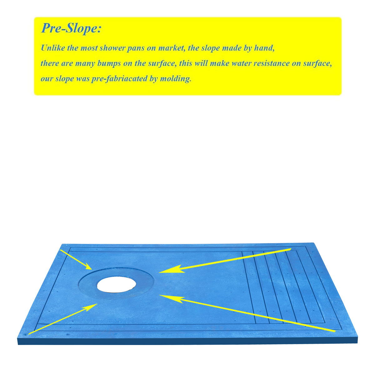 Tile Shower Pan Kit 48X36