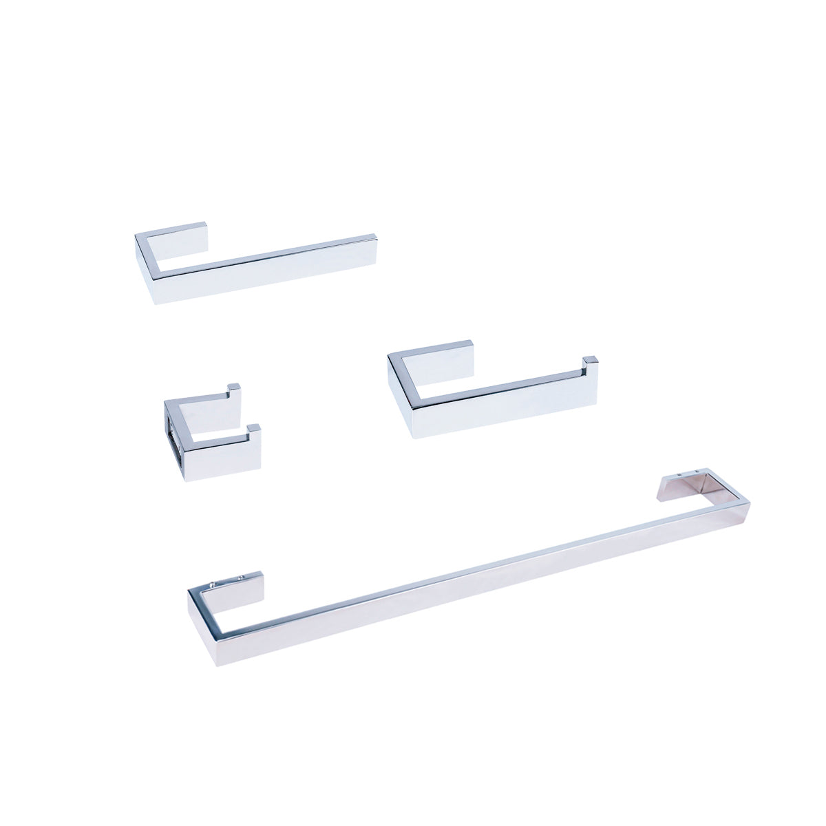 Bathroom Hardware Set 4pcs, Towel Bar 24