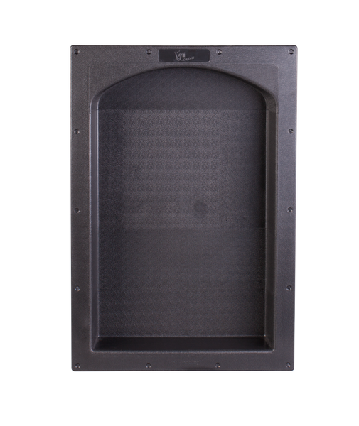 17"×25"  Black Arch Top ABS Plastic Bathroom Shower Niche  Single UGARN101