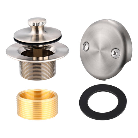 Bathtub drain Conversation Kit Assembly, Tub Drain Kit Lift and Turn, All Brass Construction
