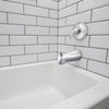 Bathtub Slip-On Diverter Tub Spout Polished Chrome, Solid Brass Construction