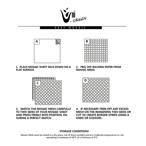 Mosaic Mesh Backing 12