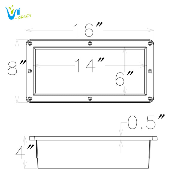 Shower Niche  Inside Dimension 14"×6"×4" for Foot Rest and Soap Holder recessed Wall Niche Insert