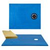 Tile Shower Pan Kit 60X48" | Cut-to Fit | Including: Shower Pan, Adjustable Shower Drain, and Waterproof Membrane.
