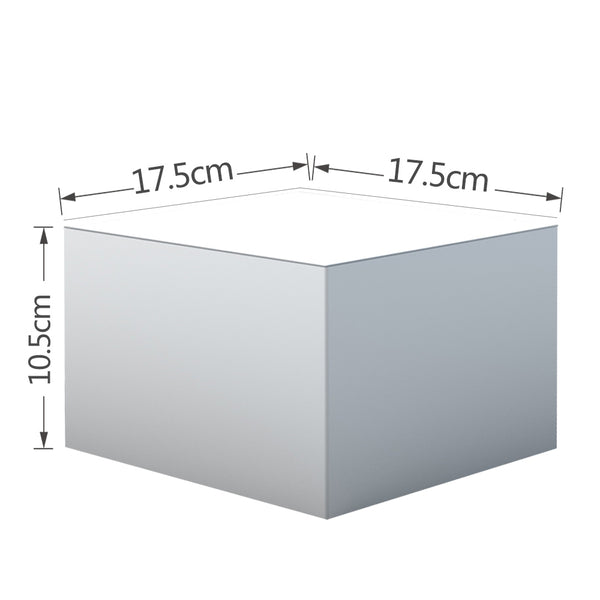 4-1/2" Tile In Shower Floor Drain Square Design and Height Adjustable, Chrome Plated, PVC Material